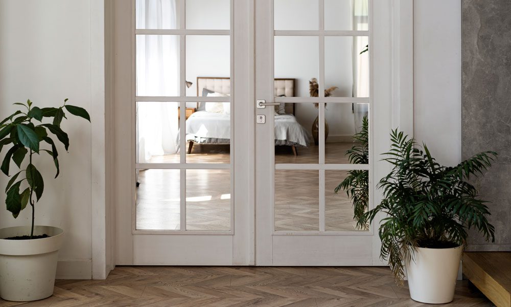 porte interieure en bois petits carreaux vitres